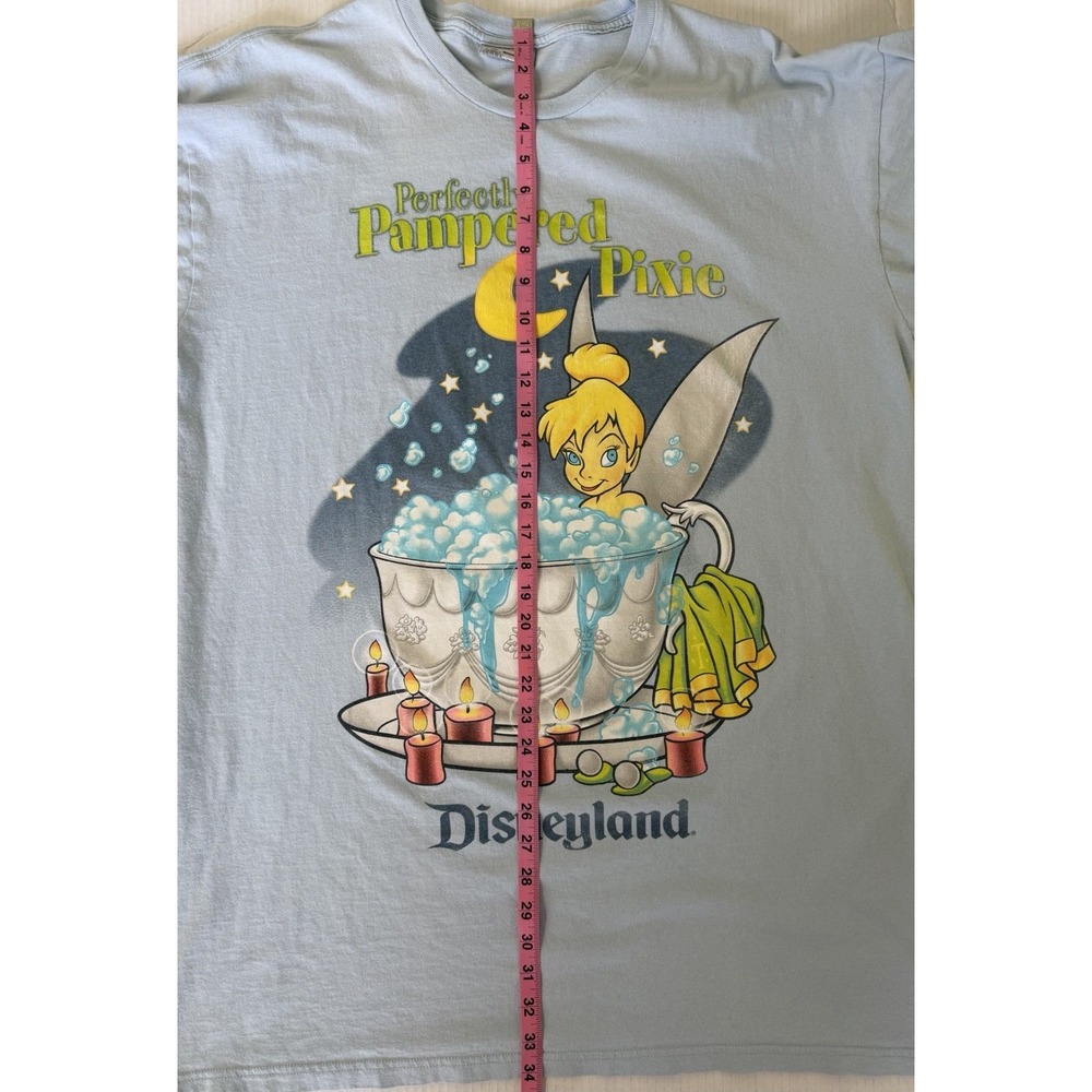 Vintage 90s Disneyland Resort Perfectly Pampered Pixie Womens Graphic Nightshirt - Picture 5 of 7